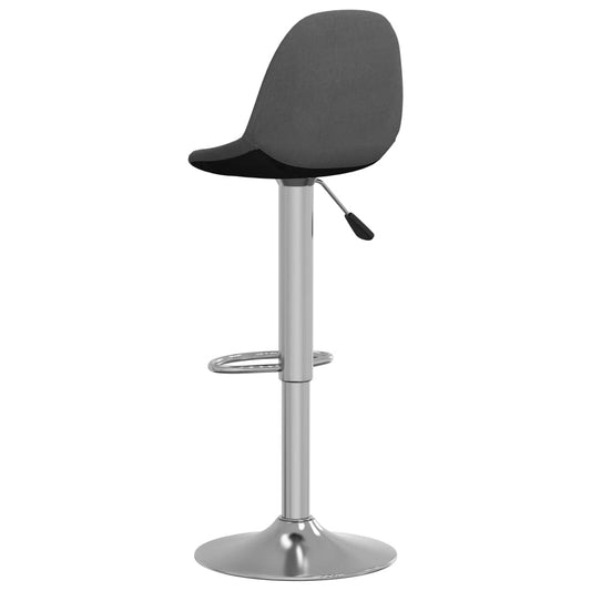 Bar stools 2 dark gray fabric