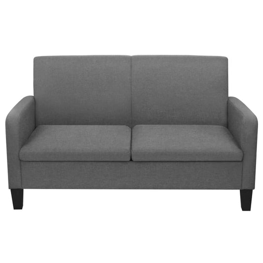 Dark grey 2-part fabric sofa group